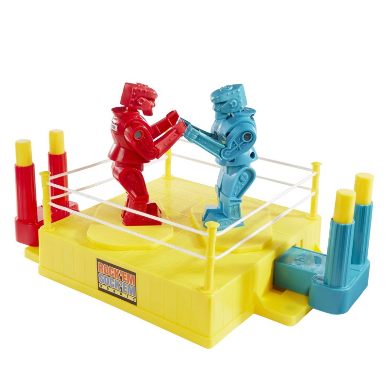 Rock 'Em Sock 'Em Robots Kids Game Fighting Robots with Red Rocker & Blue Bomber