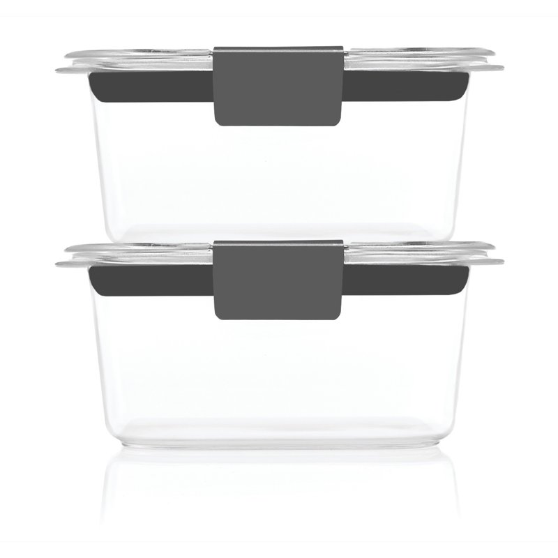 Rubbermaid Brilliance 1.3 Cup Stain-Proof Food Storage Container Set Of 2