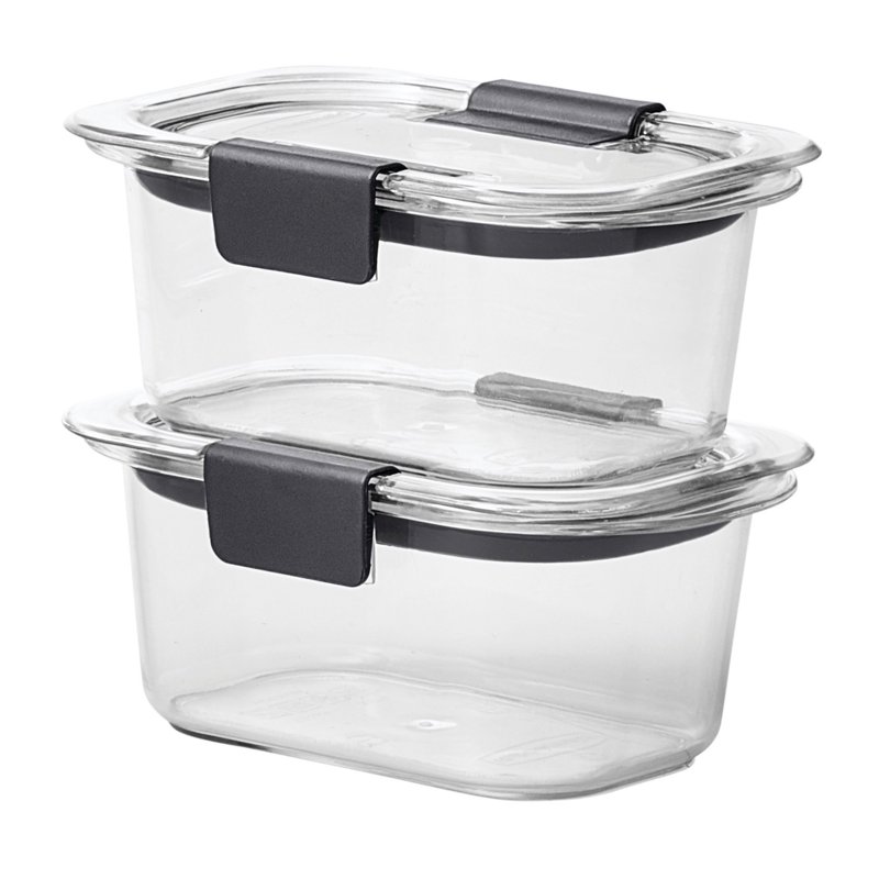 Rubbermaid Brilliance 1.3 Cup Stain-Proof Food Storage Container Set of 2