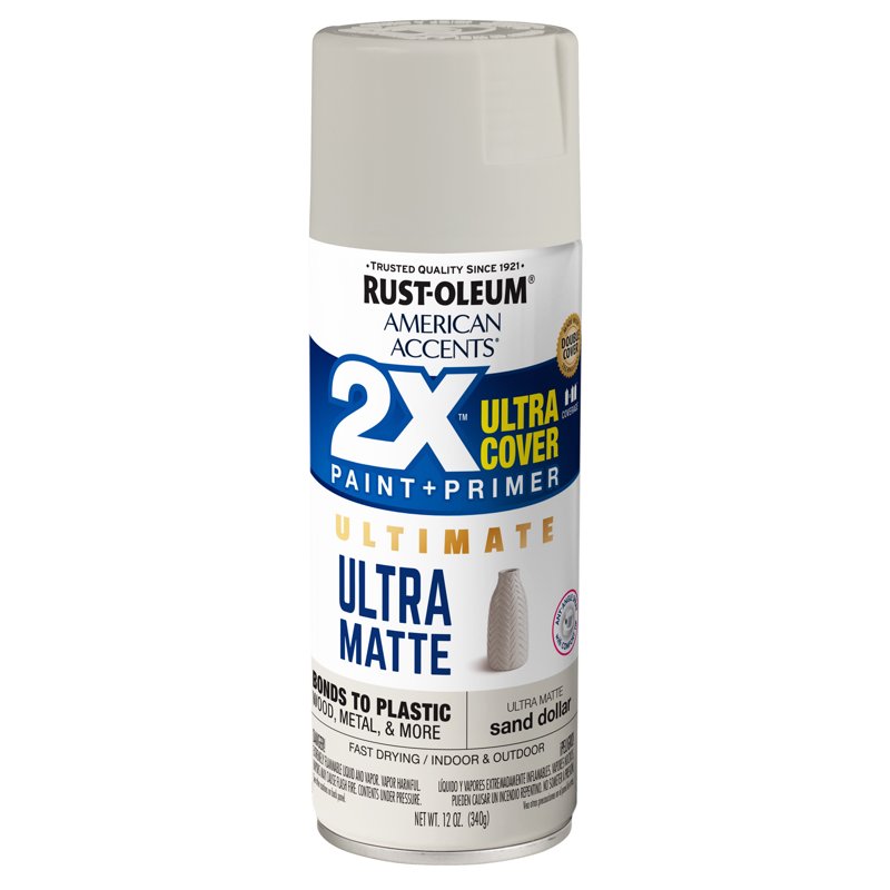 Sand Dollar Rust-Oleum American Accents 2X Ultra Matte Spray Paint 12 Oz