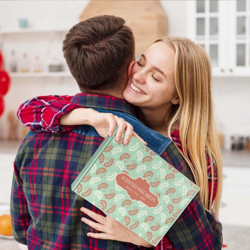 SCENTORINI Wax Melts Scented Wax Cubes For Warmers Sea Breeze Lavender Linen Winds In Summer Cherry Espresso Raspberry & Cinnamon Blush Peony 2.5 Oz(8 Pack)