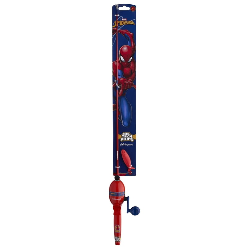 Shakespeare Marvel® Spider-Man Beginner Kit 2'6" Medium Fishing Pole 5 Size Reel