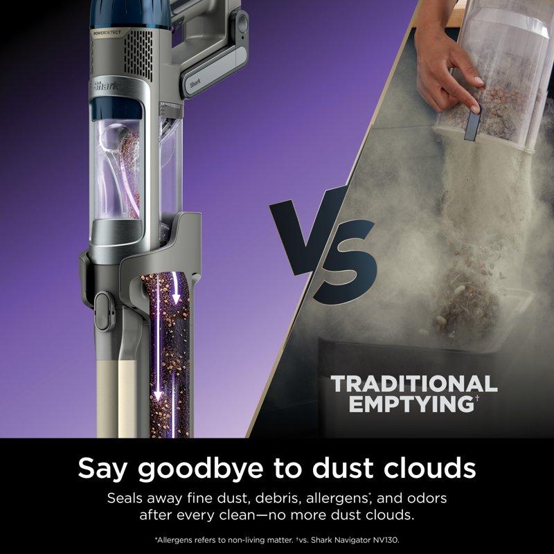 Shark PowerDetect Clean & Empty Cordless Stick Vacuum & Auto-Empty System Powerful Suction HEPA Filtration Carpet & Hard Floor Portable IP3150