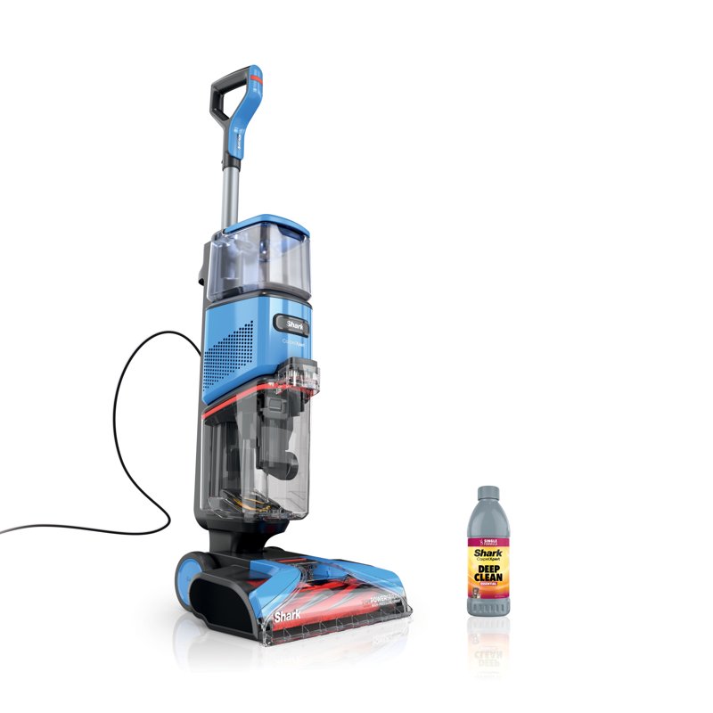 Shark® CarpetXpert™ Upright Carpet & Area Rug Cleaner Perfect For Pets Lightweight & Powerful Dirt Grime & Odor Removal Carpet Shampooer Cleaning Solution Blue EX121BRN