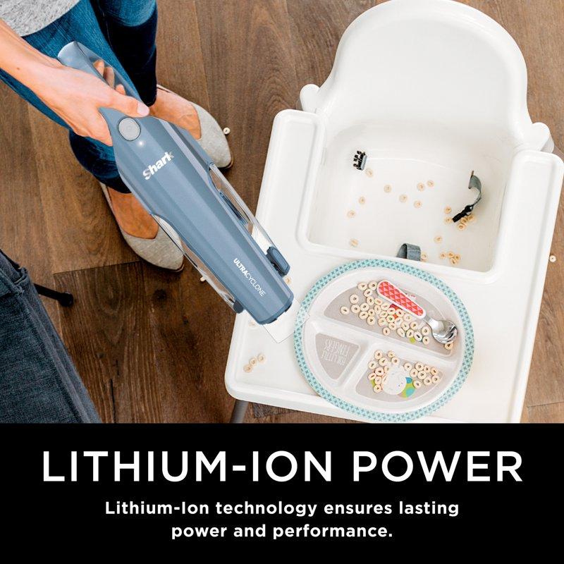 Shark UltraCyclone Pro Cordless Handheld Vacuum Multi-Surface Pet-Friendly Lightweight XL Dustbin Washable Filter CH900WM Black/Blue