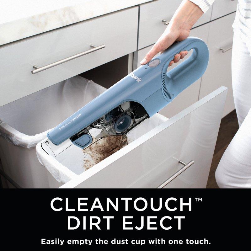 Shark UltraCyclone Pro Cordless Handheld Vacuum Multi-Surface Pet-Friendly Lightweight XL Dustbin Washable Filter CH900WM Black/Blue