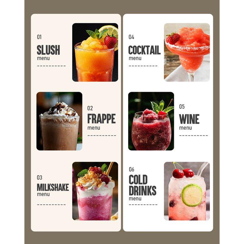 Slushie Machine No Ice Needed 88 Oz INOVIVA Slushy Machine For Home With Self-Cleaning Function Professional Frozen Drink Maker 5 Preset Programs Frozen Margaritas Frappés Milkshake And More