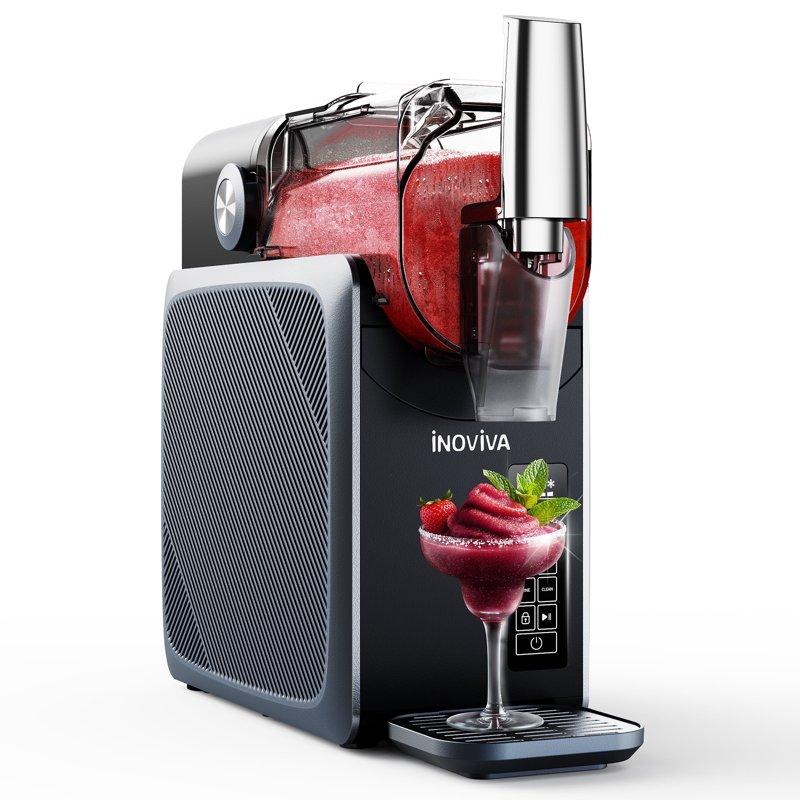 Slushie Machine No Ice Needed INOVIVA 68 oz Frozen Drink Maker for Home with Self-Cleaning 5 Preset Programs Frozen Margaritas Frappés Milkshake and More
