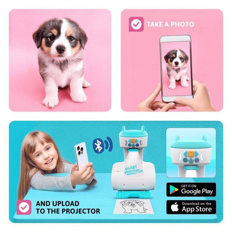 SmART Sketcher 2.0 Projector Drawing Projector For Kids Art Projector For Tracing Art Supplies For Kids 5+