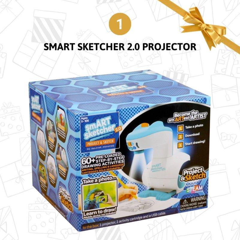 SmART Sketcher® 2.0 Projector Bundle With 2 Creativity Packs And 50 Framed Sheets Art Projector For Kids Ages 5+