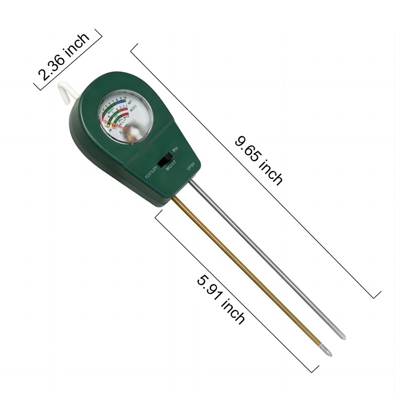 Soil Tester 3-in-1 Soil Tester Kits Soil Moisture/Fertility/pH Tester For Plant Care Gardening Tool Kit For Garden Lawn Farm Plants Indoor & Outdoor