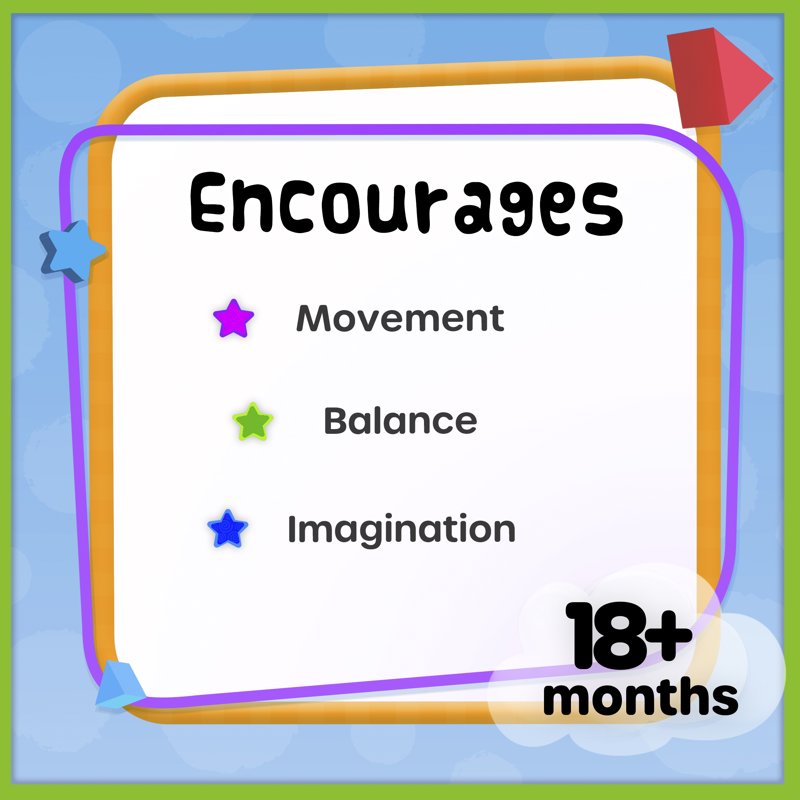 Spark Create Imagine Wooden Push & Pull Toy Dog Baby And Toddler Toys