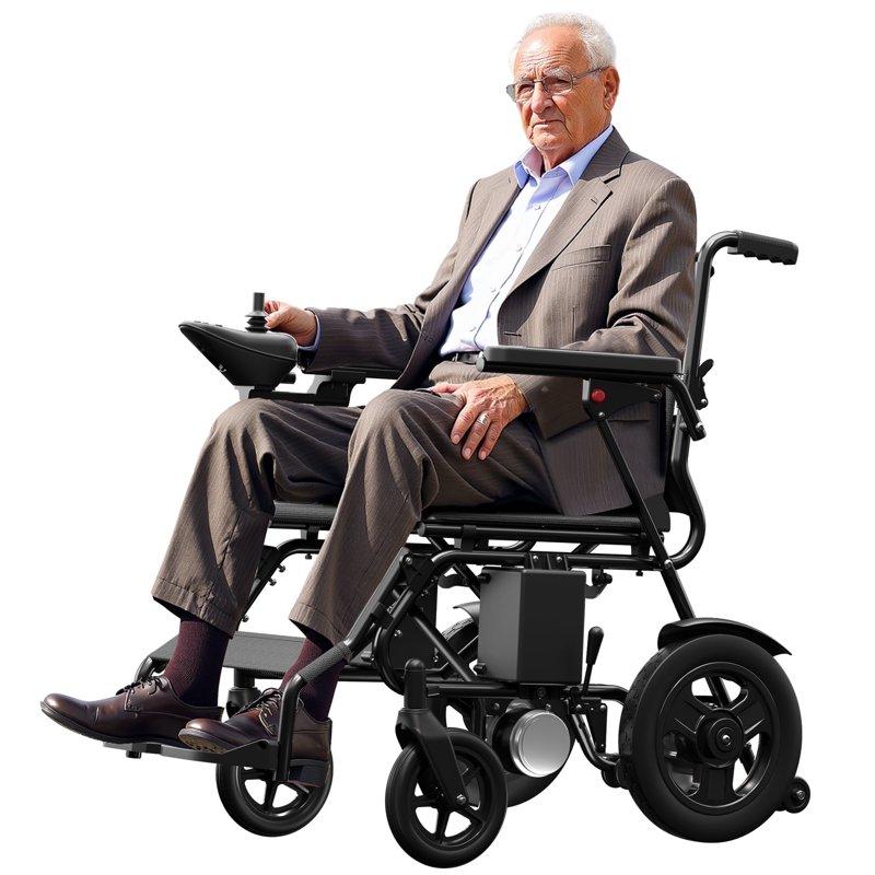 STACOO Electric Wheelchair For Adults 500W Motorized Wheelchair With 20+ Travel Range All Terrain Portable Electric Wheelchair For Seniors 350LB Capacity