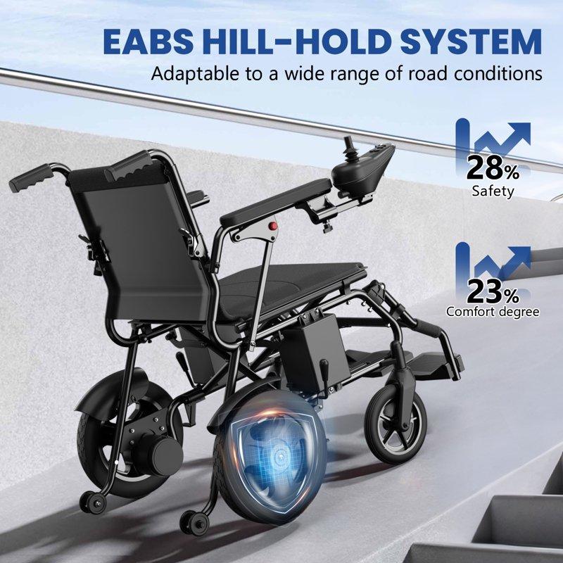 STACOO Electric Wheelchair For Adults 500W Motorized Wheelchair With 20+ Travel Range All Terrain Portable Electric Wheelchair For Seniors 350LB Capacity