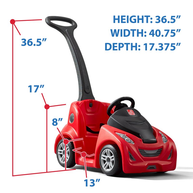 Step2 Red Push-Around Buggy GT Push Car And Toddler Toy For Kids