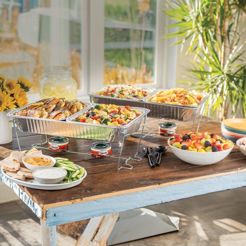 Sterno Fuel Cans - 2.25 Hour Burn 2 Pack Chafing Dish Fuel Can Burners For Food Warmer Chafer Fuel Canned Heat Ethanol