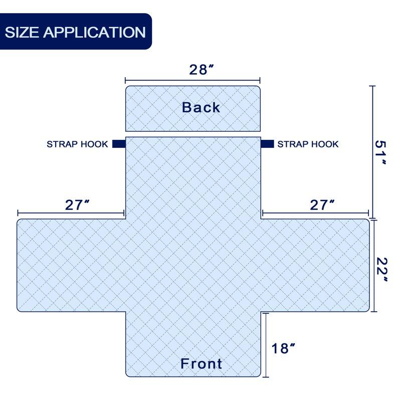 Subrtex Recliner Chair Cover Reversible Recline Sofa Slipcover With Side Pockets (Large Chocolate)