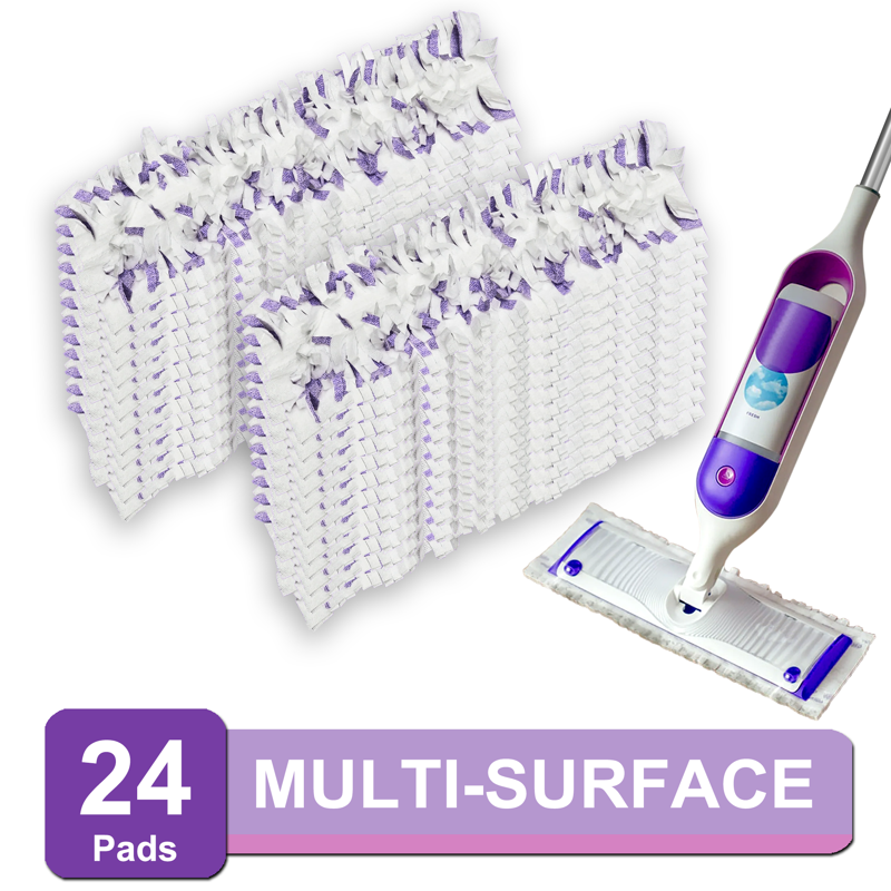 Surface Mopping Pad Refills for PowerMop Disposable Microfiber Pads for Tile Vinyl Laminate & Hardwood Floors 24 Count