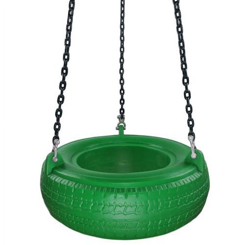Swing Set Stuff Inc. Plastic Tire Swing With Coated Chain (Red/ Yellow)