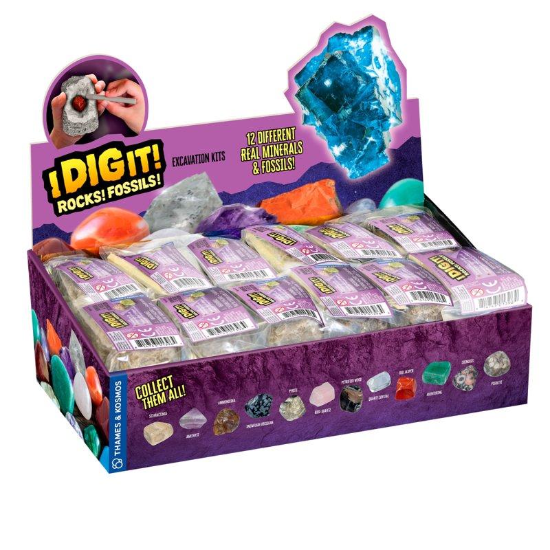 Thames & Kosmos Dig It Rocks & Fossils Egg Excavation Kit Science Sets For Children Ages 5+