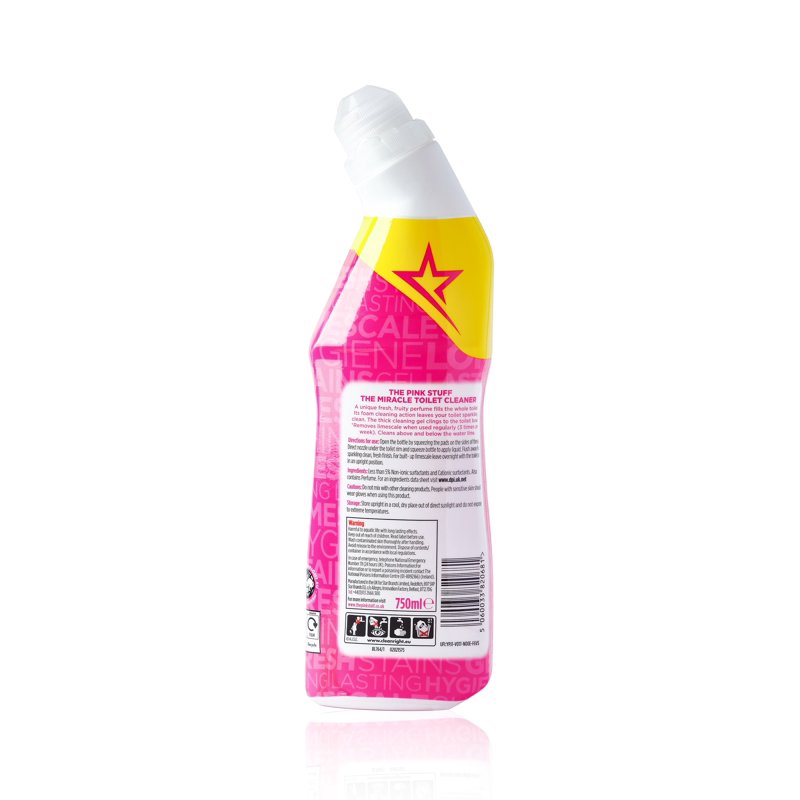 The Pink Stuff Miracle Toilet Cleaner Gel Bathroom Cleaner 25.4 Fl. Oz. Bottle