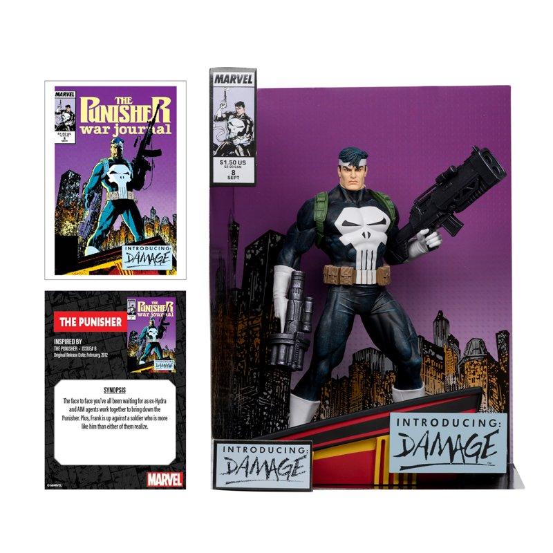 The Punisher 1:6th Scale Collectible W/ Scene & Comic (Marvel: The Punisher War Journal #8) - McFarlane Toys