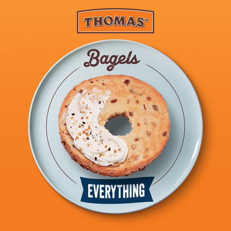 Thomas' Everything Bagels 6 Count 10g Protein Kosher Bagels 20 Oz Bag