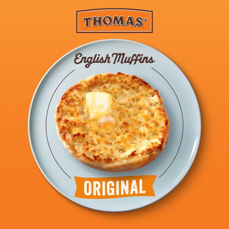 Thomas' Original English Muffins 6 Count Kosher Plain English Muffins 13 Oz Tray