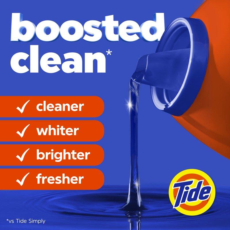 Tide Laundry Detergent Liquid With 6X Boosted Cleaning Power Spring Meadow Scent 125 Fl Oz 100 Loads