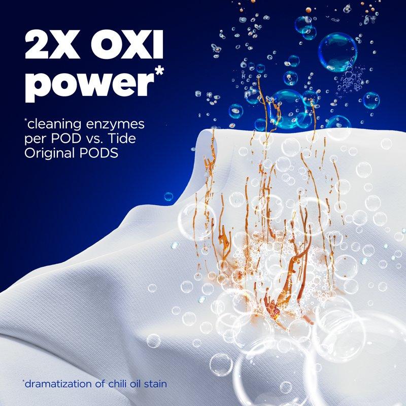 Tide Oxi Boost Power PODS With Stain Remover And Oxi Power Laundry Detergent Pacs 45 Count