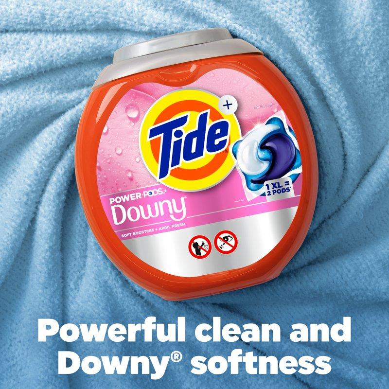 Tide Power PODS Laundry Detergent Pacs With Downy Soft Boosters April Fresh Scent 45 Count
