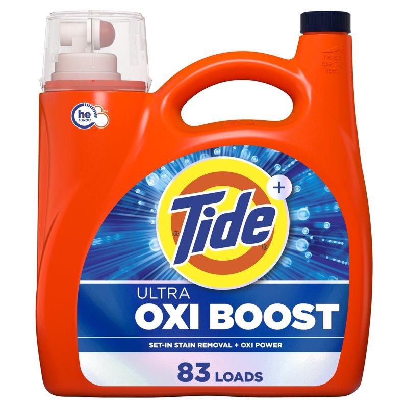 Tide Ultra Oxi Boost Laundry Detergent Liquid Stain Removing 117 Fl Oz 83 Loads