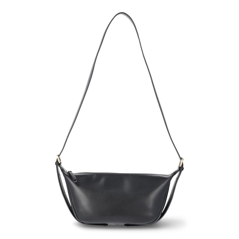 Time and Tru Women's Bean Sling Crossbody Handbag Black
