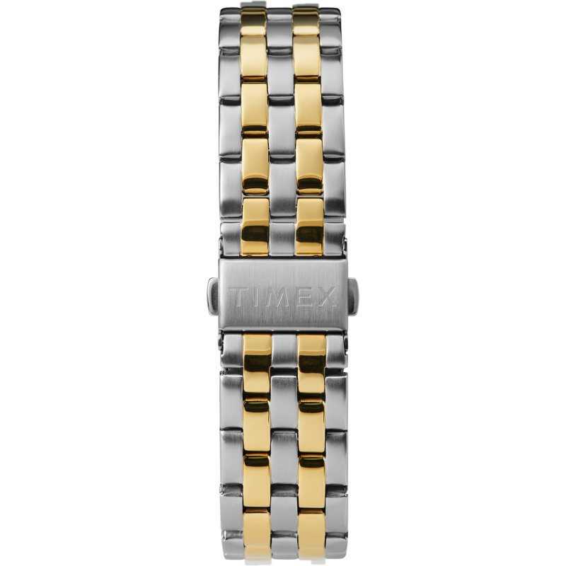 Timex Men's Steel 3-Hand 40mm Watch – Two-Tone Case & Dial With Stainless Steel Bracelet