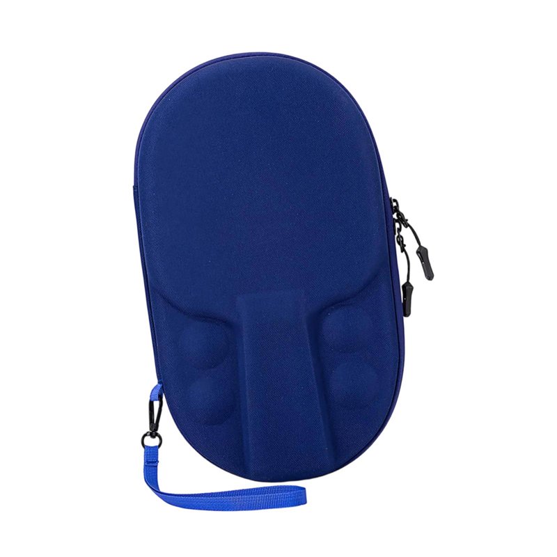 Tnarru Table Tennis Racket Case Carry Bag Container Premium Heavy Duty Outdoor Indoor Pingpong Storage Bag For 2 Paddles And 4 Balls Blue