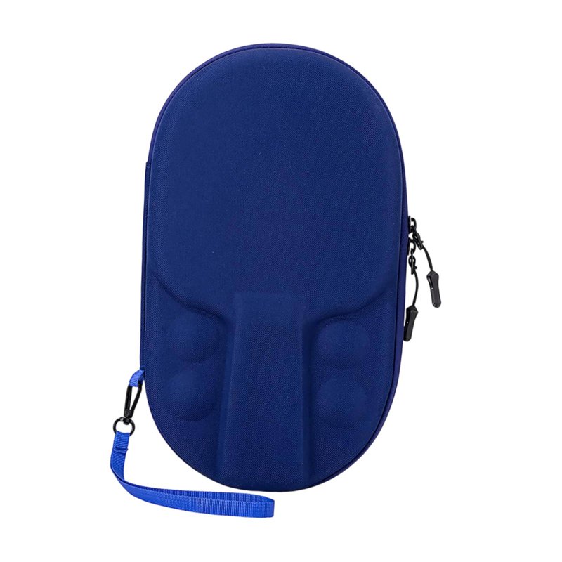 Tnarru Table Tennis Racket Case Carry Bag Container Premium Heavy Duty Outdoor Indoor Pingpong Storage Bag For 2 Paddles And 4 Balls Blue