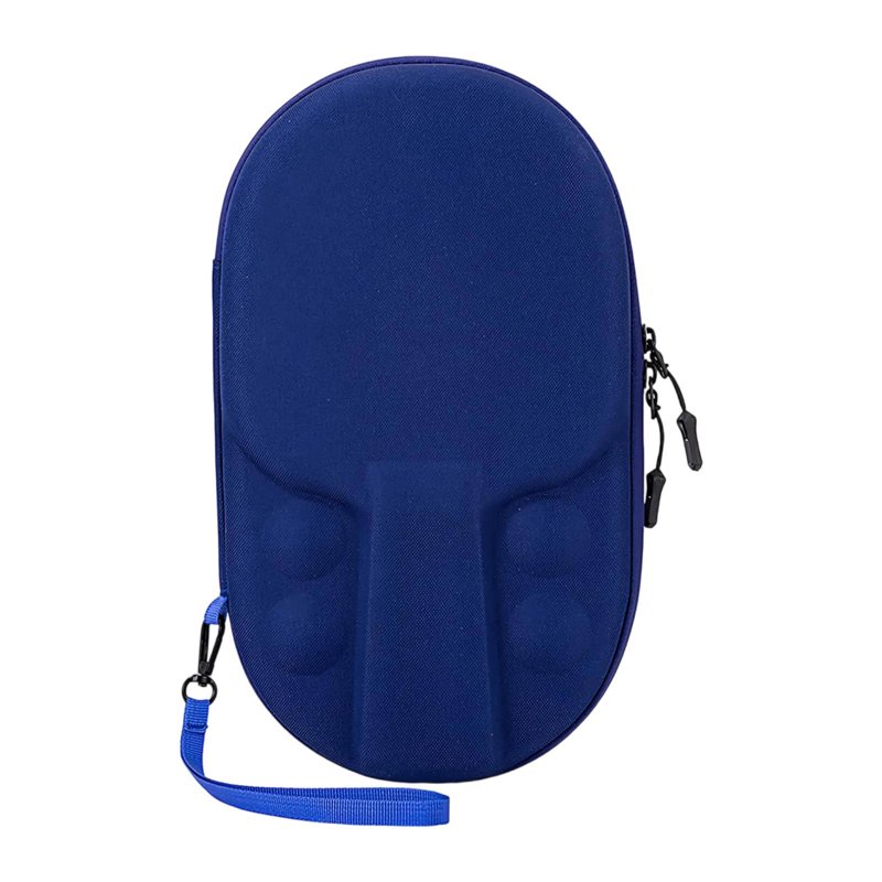 Tnarru Table Tennis Racket Case Carry Bag Container Premium Heavy Duty Outdoor Indoor Pingpong Storage Bag for 2 Paddles and 4 Balls Blue