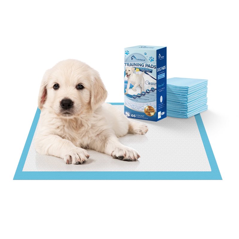 Tolobeve Senior Absorbent Training Pads Leak-Proof Disposable Pee Pads Small 13x18 in 66 Count