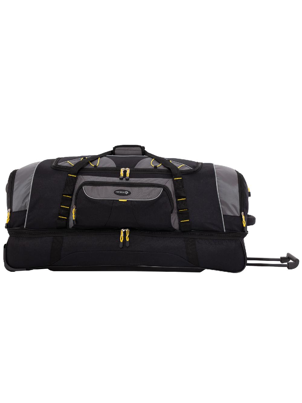 Travelers Club Jumbo 36" 2-Section Rolling Duffel With Blade Wheels - Black