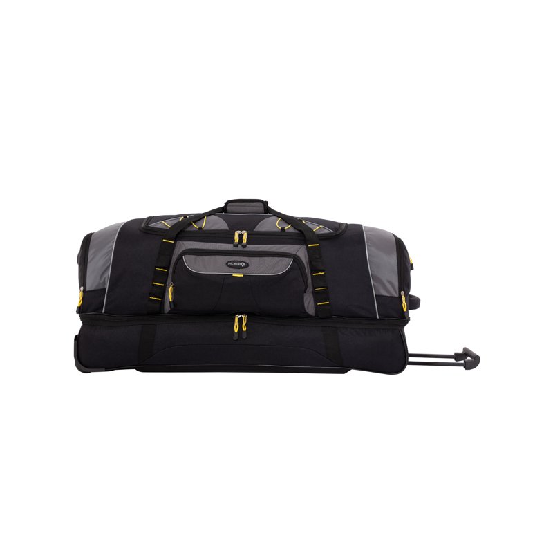 Travelers Club Jumbo 36" 2-Section Rolling Duffel with Blade Wheels - Black