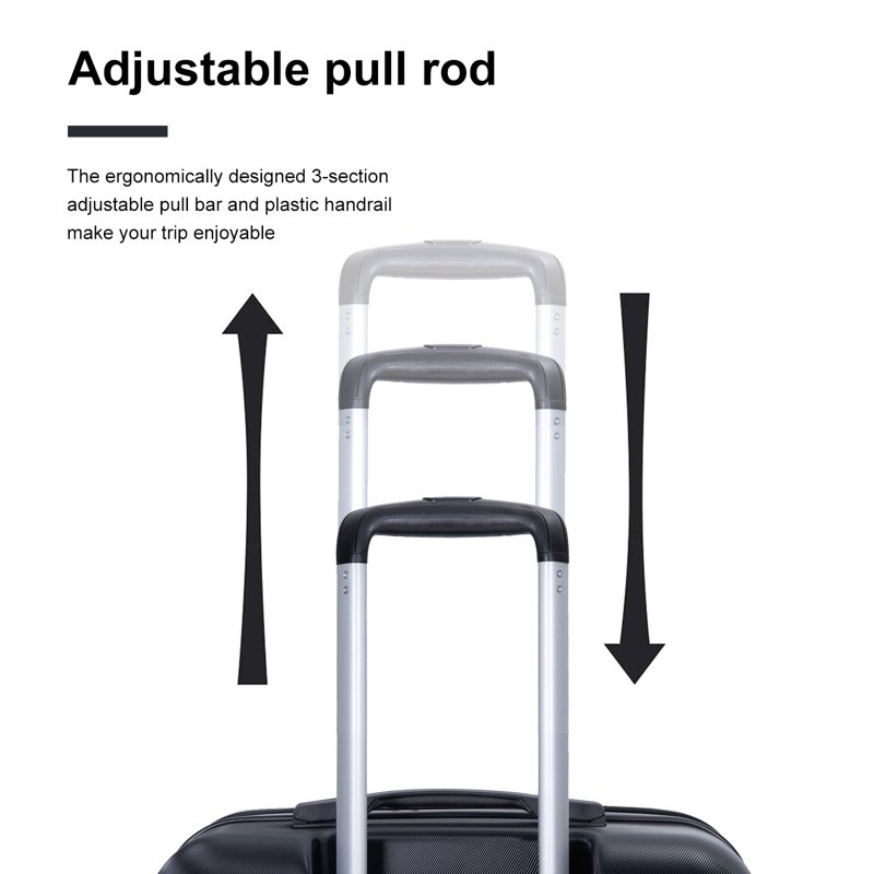 Tripcomp Luggage Sets 5 Piece Duffel Bag Hardside Travel Luggage (20/24/28) With TSA Lock Expandable Suitcase With Spinner Wheels.(Black)