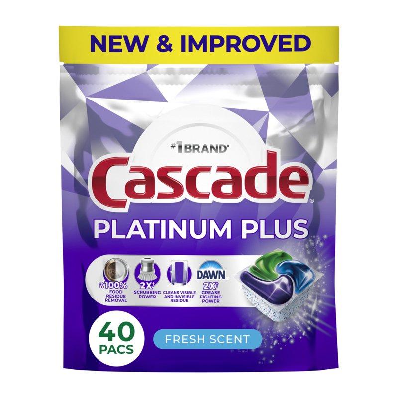 Ultimate Cleaning Bundle: Cascade Platinum Plus Pods Cascade Rinse Aid Dawn Platinum Dish Soap & Dawn Powerwash Spray Kit + 3 Refills