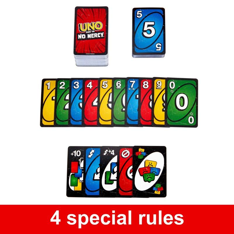 UNO Show ‘em No Mercy Card Game For Kids Adults & Family Night Parties And Travel