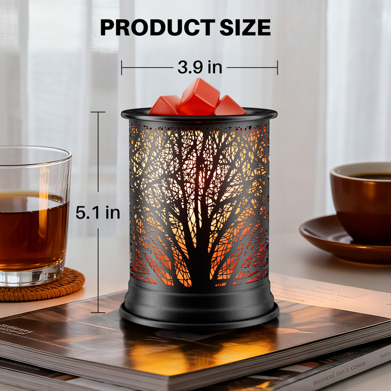 UNTIMATY Metal Wax Warmer Electric Wax Melt Warmer For Scented Wax Fragrance Candle Oil Burner Melting Night Light For Gift Home Office Bedroom