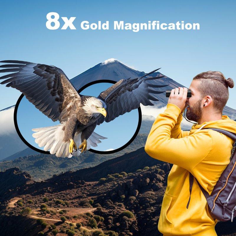 USCAMEL 8x21 Binoculars For Adults Kids Waterproof Folding Compact Lightweight Small Binoculars For Bird Watching Outdoor Hiking Travel Concerts Theater