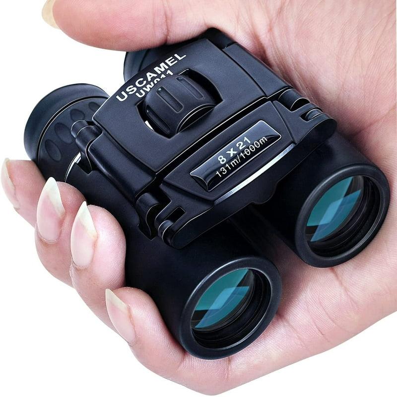 USCAMEL 8x21 Binoculars for Adults Kids Waterproof Folding Compact Lightweight Small Binoculars for Bird Watching Outdoor Hiking Travel Concerts Theater