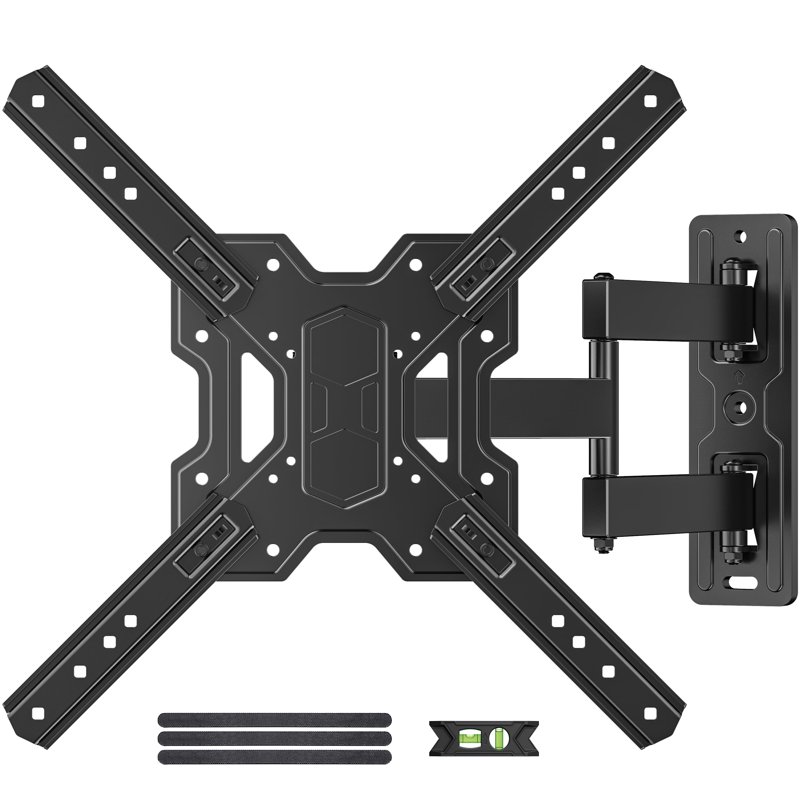 USX MOUNT Full Motion TV Wall Mount Bracket With Swivel Arm For 23 To 55 Inch TVs Holds Up To 77 Lbs