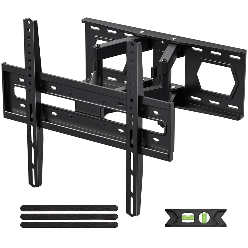 USX MOUNT Full Motion TV Wall Mount for 26-65" TVs Hold up to 110lbs with Max VESA 400x400mm & 16" Wood Stud