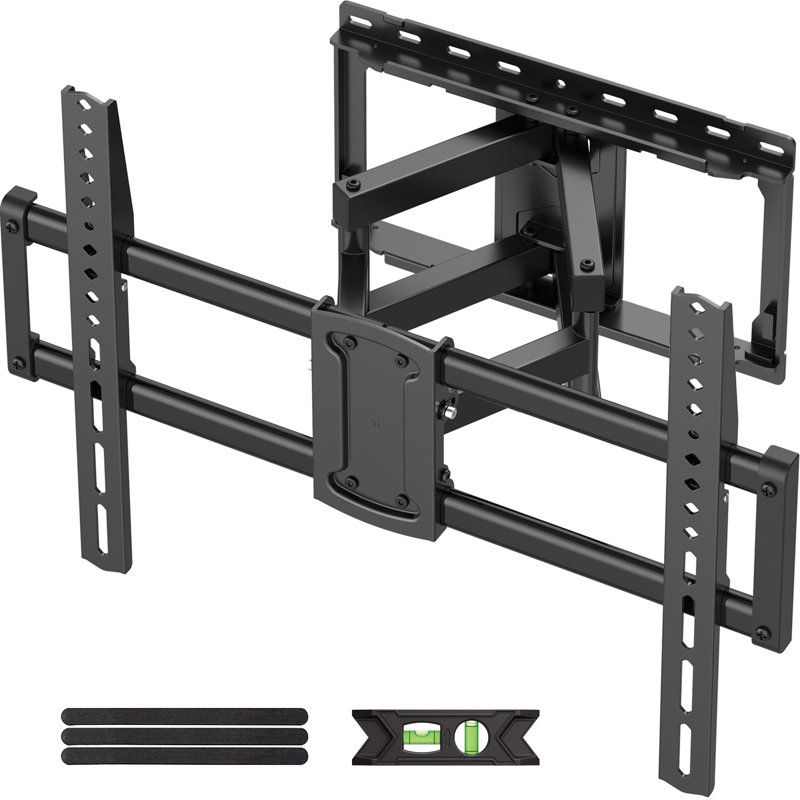 USX MOUNT Full Motion TV Wall Mount for 47-90 inch TVs Swivels Tilts Extension Rotation Holds up to 132lbs Max VESA 600x400mm Fit 16" Wood Stud