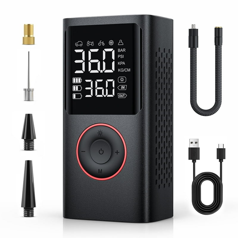 VacLife Cordless Tire Inflator Portable Air Compressor - Air Pump for Car Tires 150 Psi